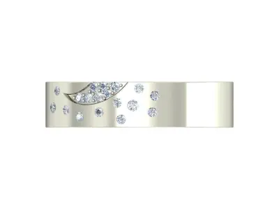 Women Wedding Engagement Ring 3D print model 16