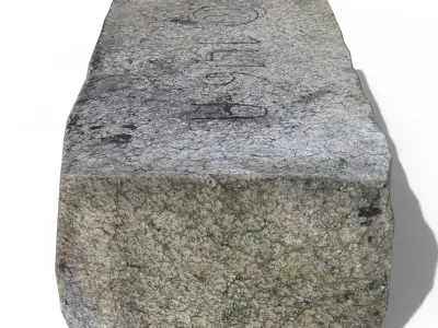 Fireclay Brick Low-poly 3D model