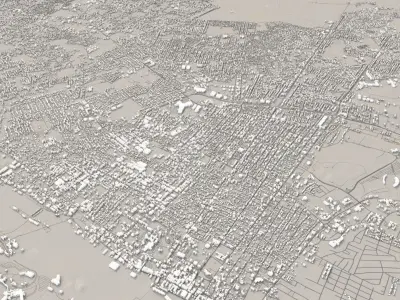 Nassau Bahamas island  3D model