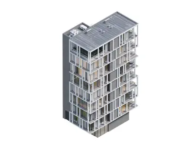 Residential building 1 3D model