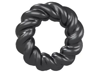 Abstract Ring Shape V4 003 Low-poly 3D model