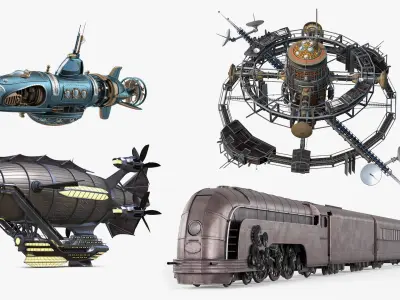  Steampunk Vehicle Collection 2 