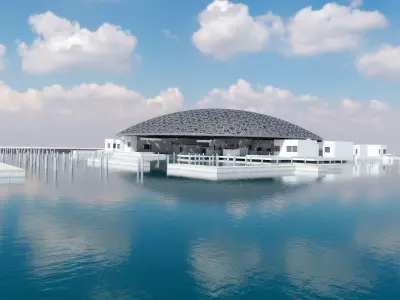 The Louvre abu dhabi museum art 3D model