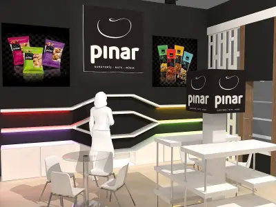 Exhibition Stand - ST0022 3D model