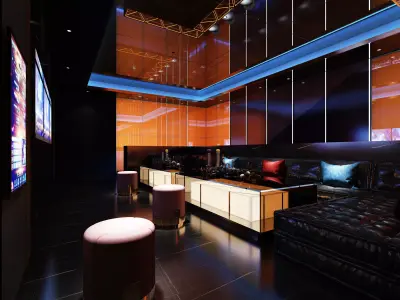 KTV room Low-poly 3D model