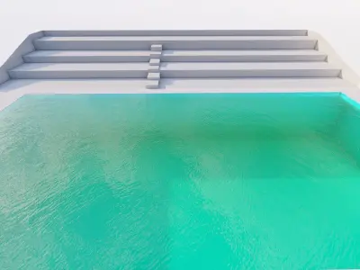 Swimming pool-stadium pool 3D model