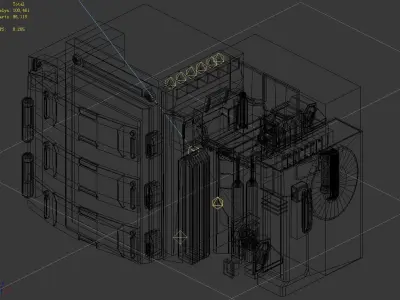 Machinery Factory - Wall 01 3D model