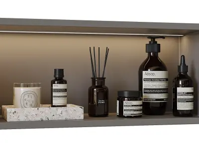 Shelf above the toilet 3D model