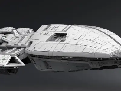 Battlestar Pegasus Scale model  3D print model