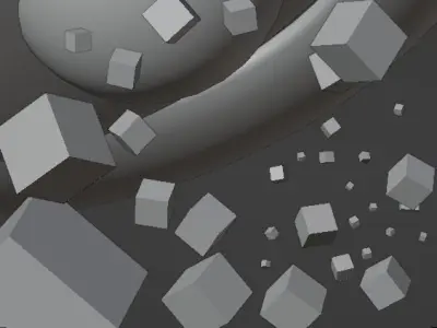 Black Hole Low-poly 3D model