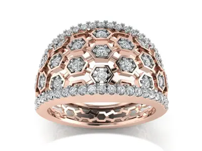 Women Ring  Render 3dm STL OBJ FBX Details 3D print model 229