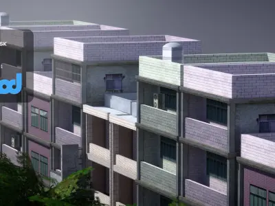TW Suburbs Street 001 3D model