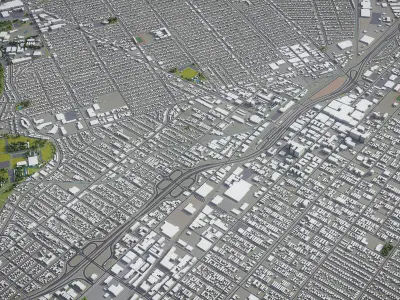 Burbank Low-poly 3D model