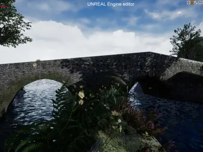 Medieval bridge 3D model