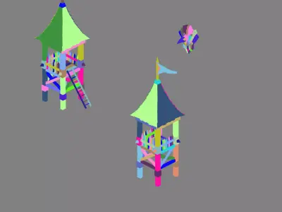 Steam Harbour - Campsite - Sentinel 10 3D model