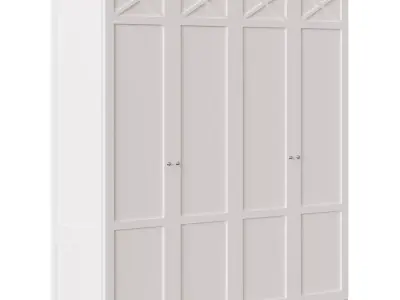 4-door wardrobe Verona 3D model