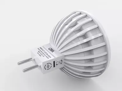 MR16 LED Spotlight Low-poly 3D model