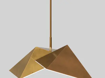 TRIANGULAR PRISM  PENDANT LIGHT 3D model