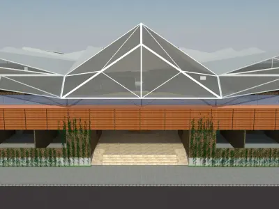 mercado xochinahuac Free 3D model