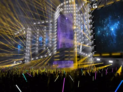 Concert Stage Arena 3D model