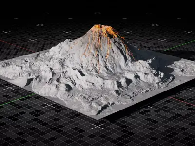 Volcano version 2 3D model
