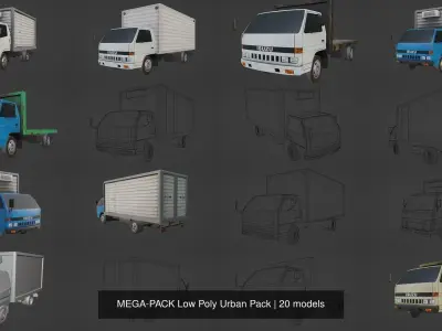 MEGA-PACK Low Poly Urban Pack