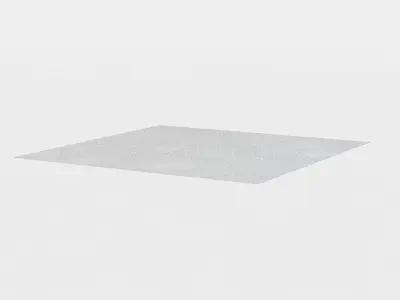 Ground square tile Low-poly 3D model