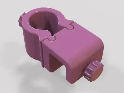Aquarium Pipe Clip 20mm 3D print model