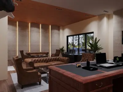 Office design 3D model order