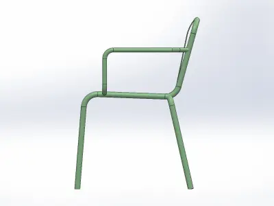 armchair 3D model 5