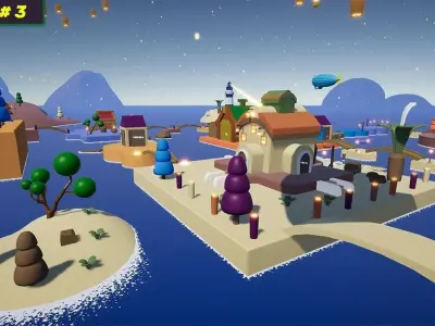 Advance Fantasy Environment 3D model