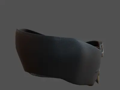 Gas mask helmet 3d model scifi Low-poly  Low-poly 3D model 311