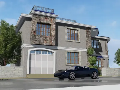 3D House Model 04 Low-poly 3D model