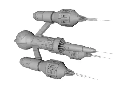 Blakes 7 Liberator 3D print model