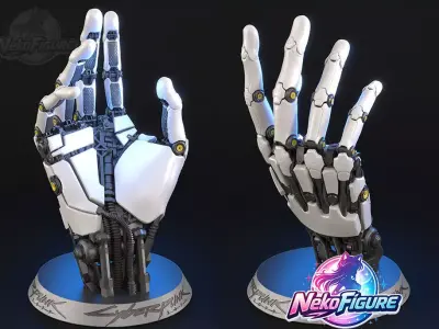 Cyberpunk Hand Statue Figurine stl printable collectable  3D print model