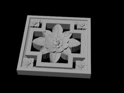 rosette dekor 3D model 42