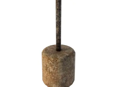 Hong Kong  Stone Column Base 3D model