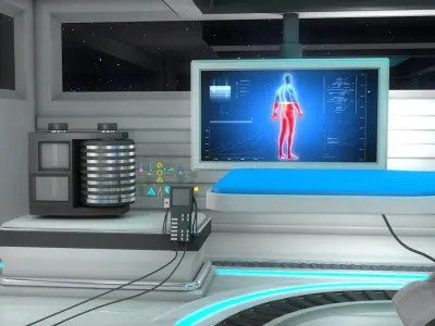 Sci Fi Medical Laboratory 3D model