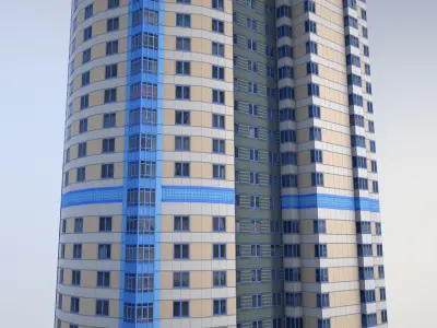 MSK Building 56 Low-poly 3D model