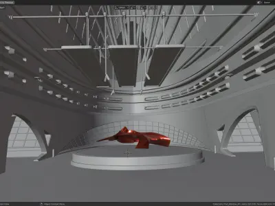 Art Museum Low-poly 3D model Low-poly 3D model