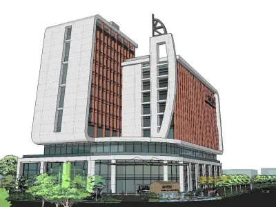 vacation spot-Resort-Fashion Leisure Hotel-0166 3D model