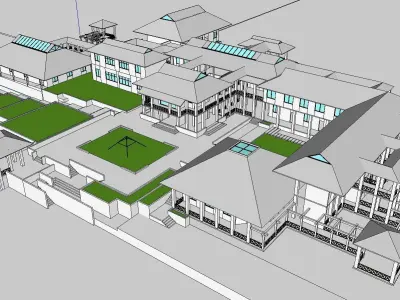 vacation spot-Resort-Fashion Leisure Hotel-0167 3D model
