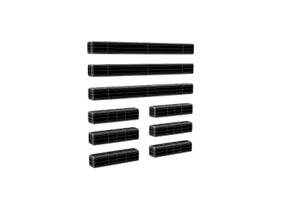 I Ching Hexagrams 12 pi v1 001 Low-poly 3D model