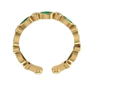 Ring - Gold - Silver 3D print model