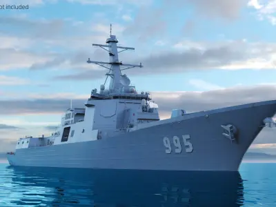  Combat Destroyer KDX III Batch II Aegis on Water 