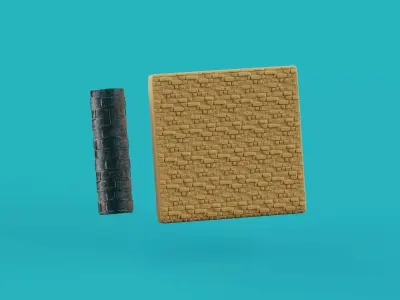 6  SEAMLESS TEXTURE ROLLER FOR WARGAMING DND 3D print model