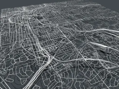 Cityscape Atlanta Georgia USA 3D model