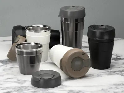 Thermal Coffee Cups 3D model