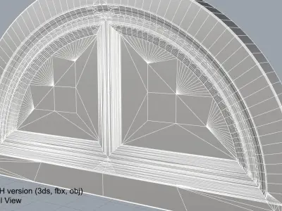 Small Palladian Window 3D model