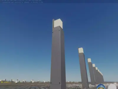 Street Light 8 Bollard 900 mm Basic Version 5 Low-poly 3D model